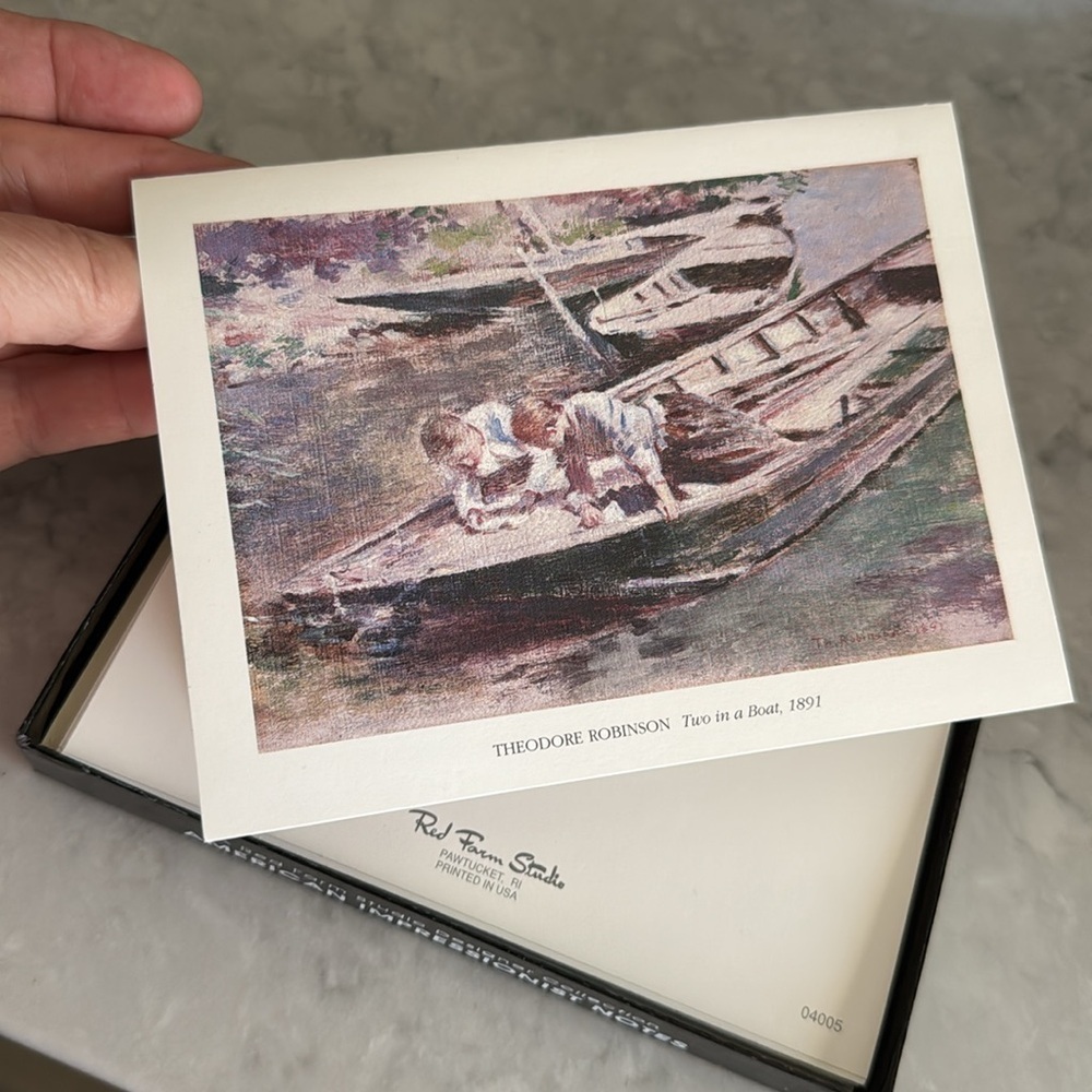 Vintage Red Farm Studio Pawtucket RI American Impressionist Note Cards